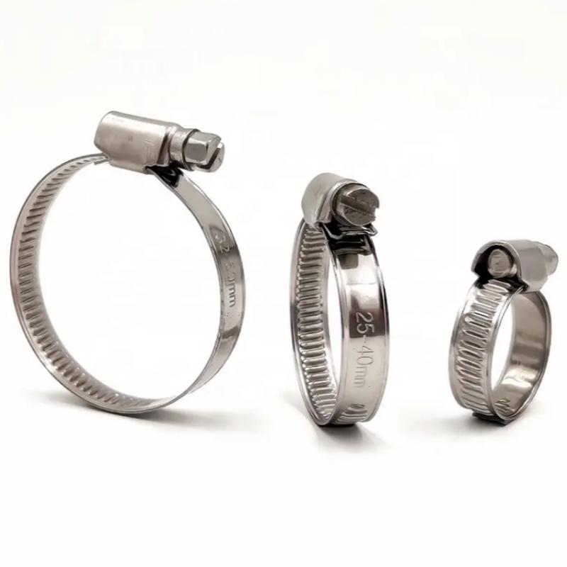 12mm W4 German Type Hose Clamp with Flat Screw