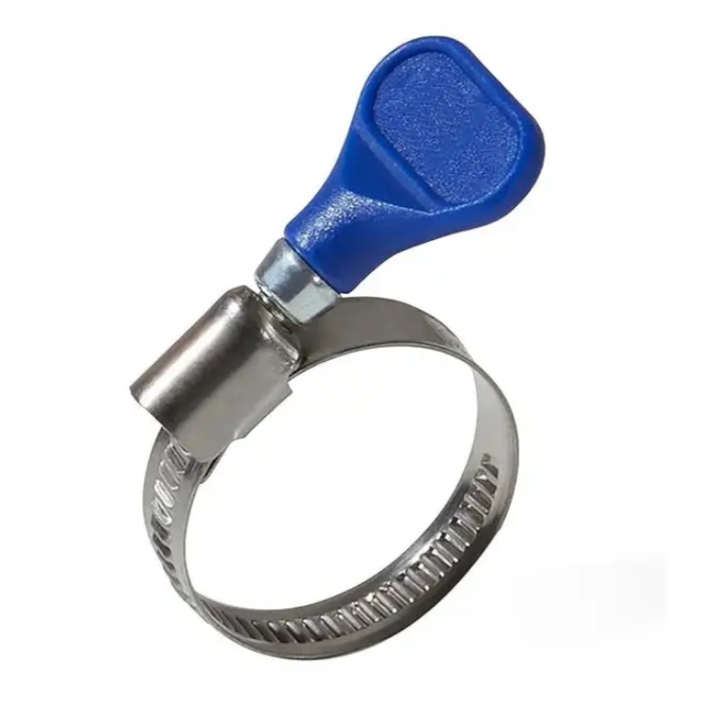 German Type Hose Clamp with  Blue Plastic Handle