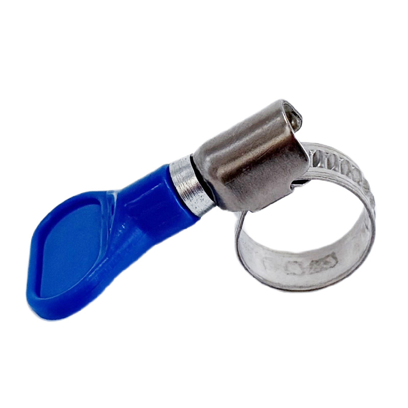 German Type Hose Clamp with  Blue Plastic Handle